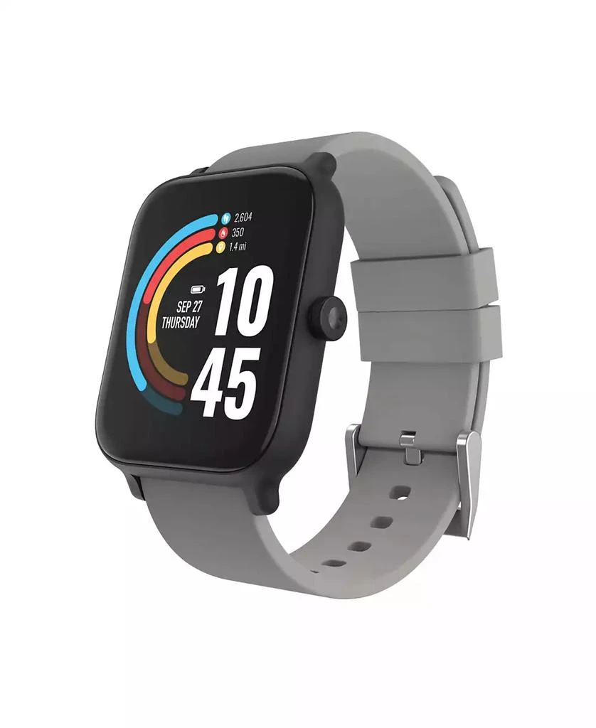 商品24/7 EVO|Unisex Gray Silicone Strap Smartwatch 37.5mm,价格¥487,第1张图片