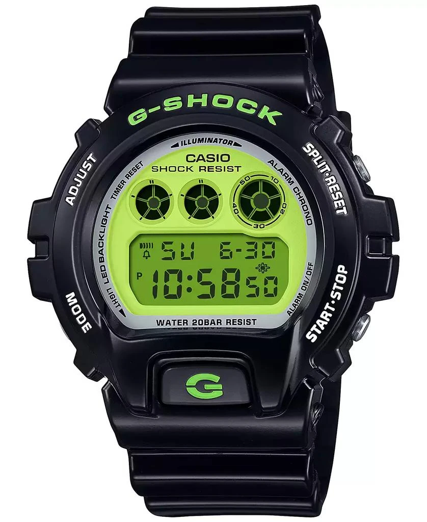 商品G-Shock|Men's Digital Black Resin Strap Watch 50mm, DW6900RCS-1,价格¥926,第1张图片