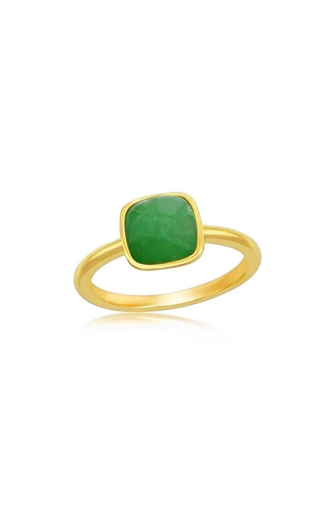 商品SIMONA|Cushion Jade Solitaire Ring,价格¥525,第1张图片