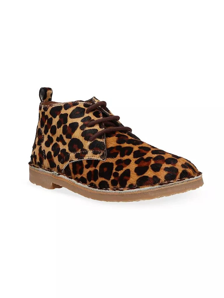 商品Ralph Lauren|Little Girl's & Girl's Leopard Calf Hair Chukka Boots,价格¥674,第1张图片