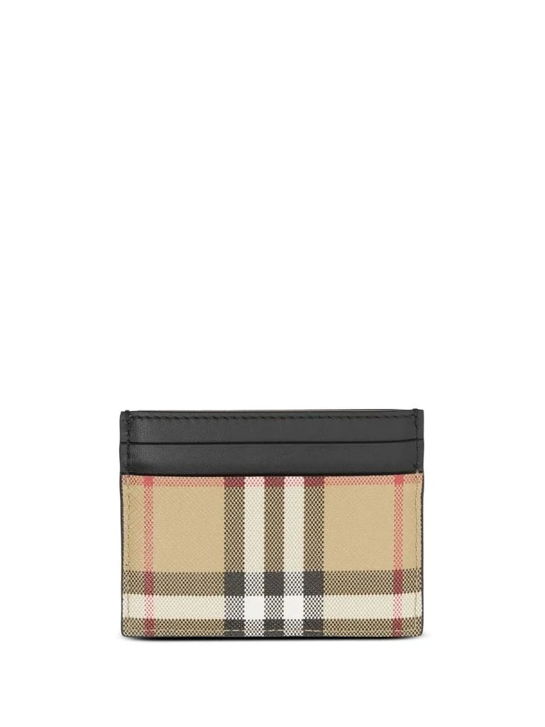 商品Burberry|Burberry vintage check leather cardholder,价格¥1879,第1张图片