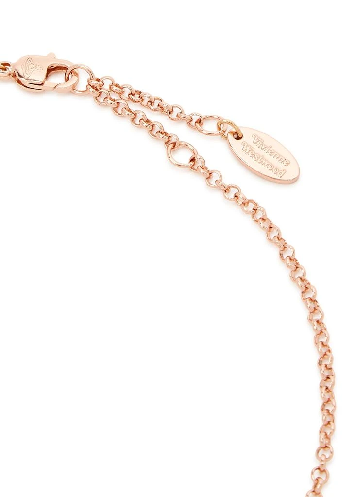 商品Vivienne Westwood|Mini Bas Relief rose gold-tone orb necklace,价格¥1013,第4张图片详细描述