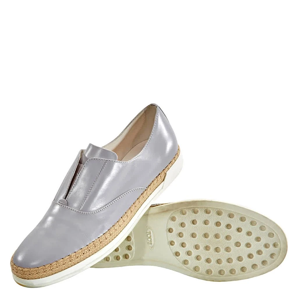 商品Tod's|Womens Espadrilles Leather Slip On Shoes in Medium Cement,价格¥566,第2张图片详细描述