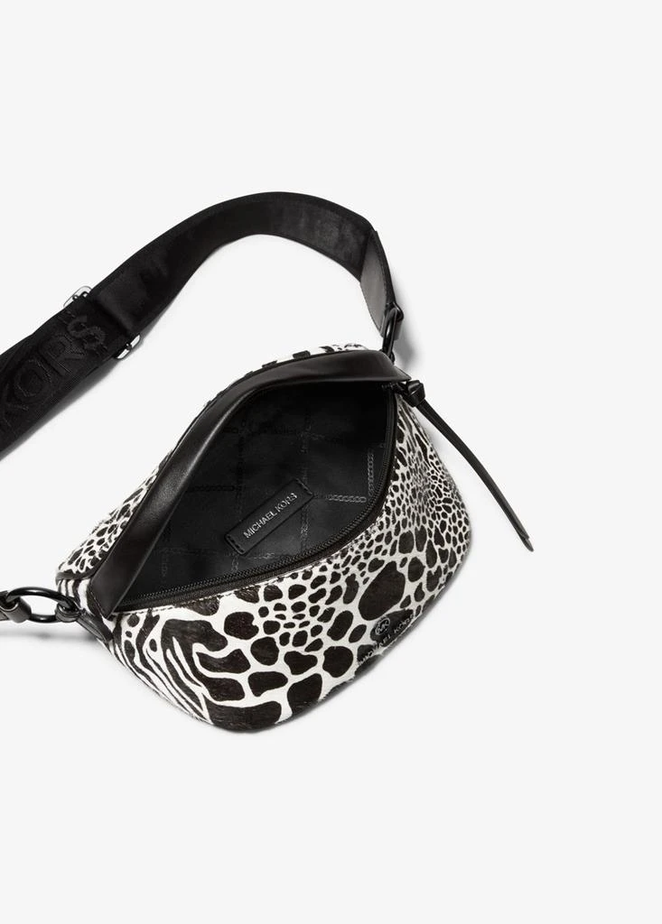 商品Michael Kors|Slater extra-small animal print calf hair and leather sling pack,价格¥882,第2张图片详细描述