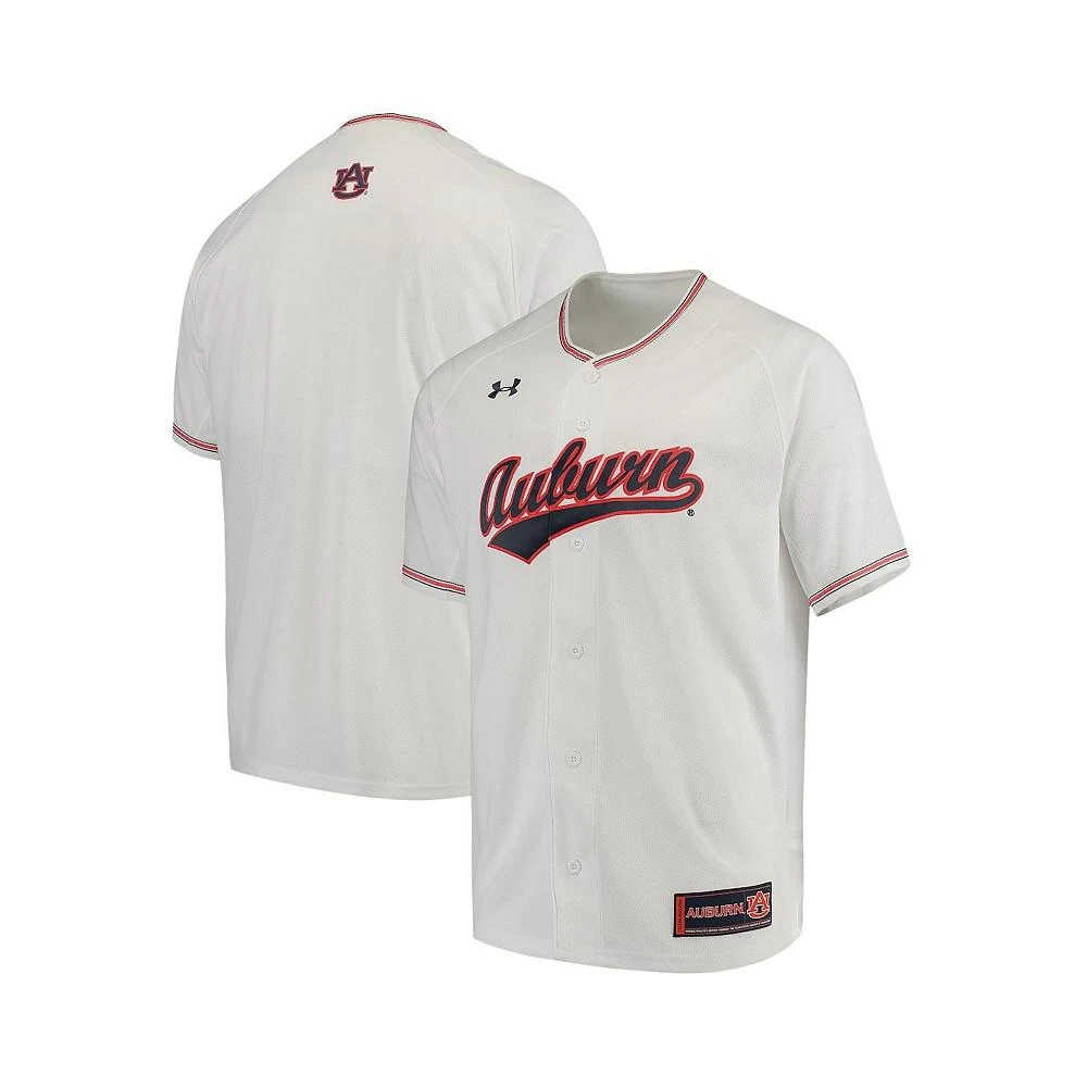 商品Under Armour|Men's White Auburn Tigers Performance Replica Baseball Jersey,价格¥632,第1张图片