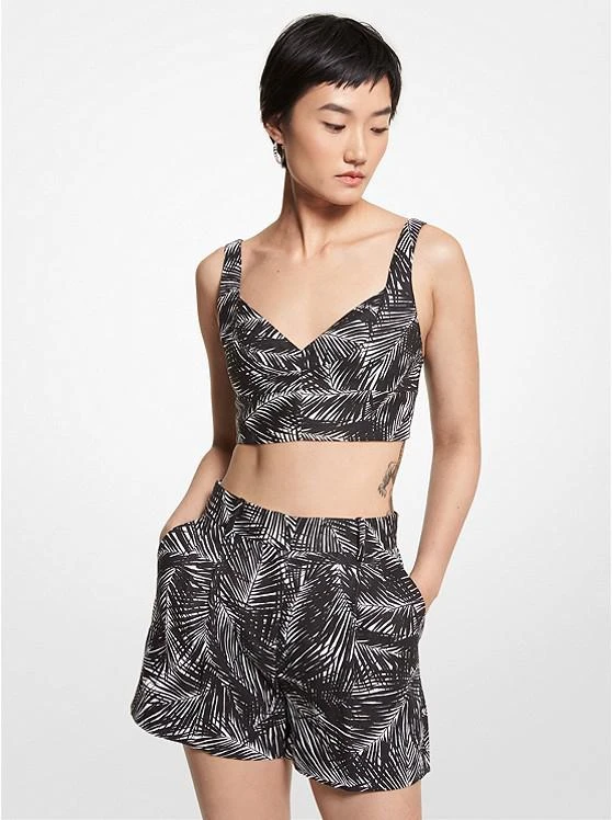 商品Michael Kors|Palm Linen Bra Top,价格¥264,第1张图片