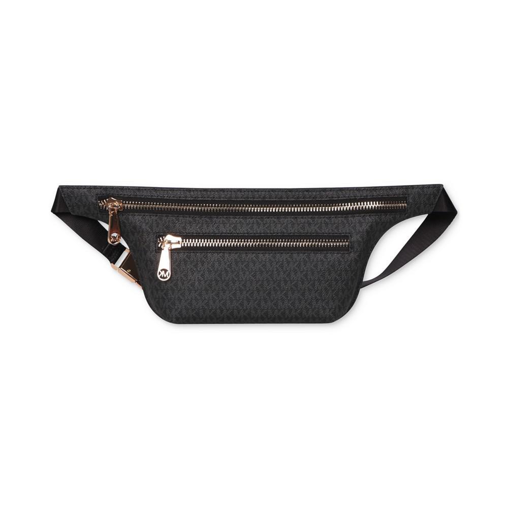 商品Michael Kors|Signature Double-Zip Belt Bag,价格¥580,第5张图片详细描述