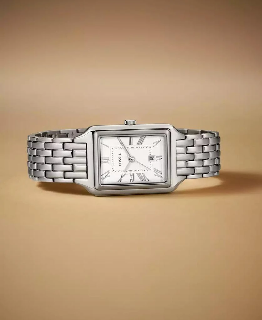 商品Fossil|Women's Raquel Silver-Tone Stainless Steel Bracelet Watch, 23mm,价格¥1287,第2张图片详细描述