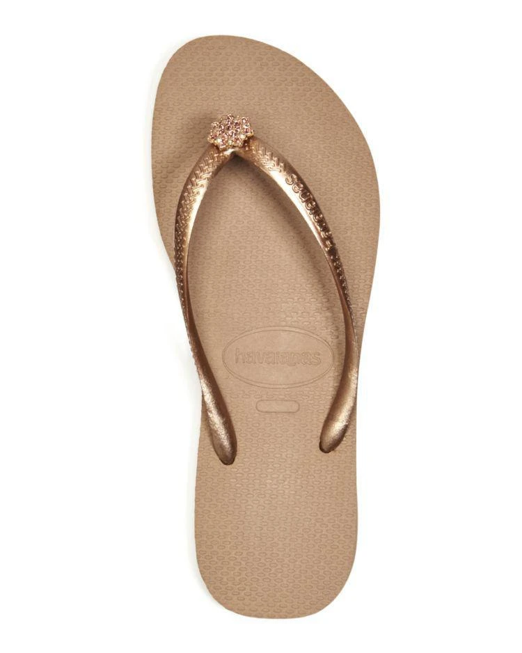 商品Havaianas|Women's Slim Crystal Poem Flip-Flops ,价格¥210,第3张图片详细描述