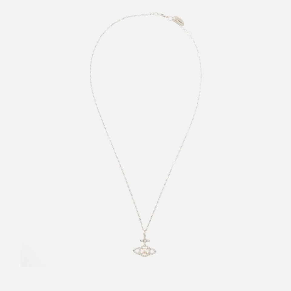 商品Vivienne Westwood|Vivienne Westwood Olympia Pearl And Crystal Platinum Necklace,价格¥916,第2张图片详细描述