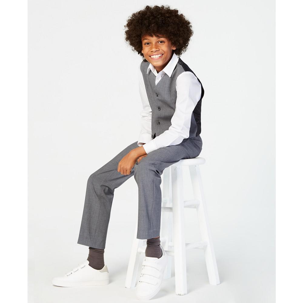 商品Calvin Klein|Big Boys Slim Fit Stretch Suit Vest,价格¥276,第4张图片详细描述