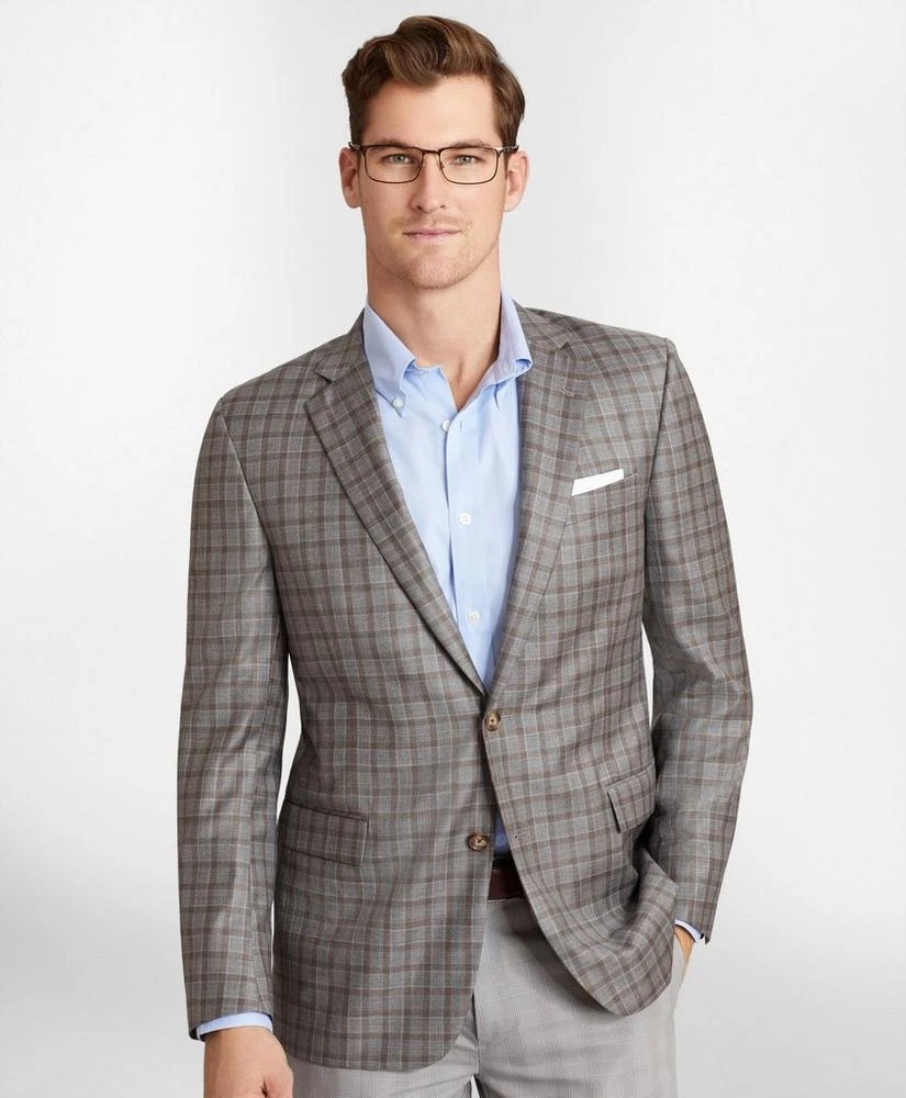 商品Brooks Brothers|Regent Fit Plaid Sport Coat,价格¥2079,第1张图片