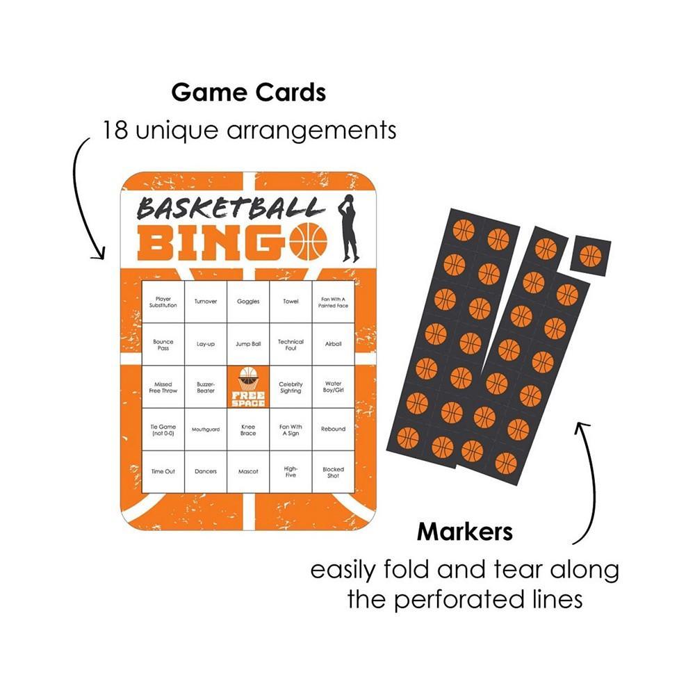 商品Big Dot of Happiness|Basketball - Let the Madness Begin - Bar Bingo Cards and Markers - College Basketball Party Bingo Game - Set of 18,价格¥111,第4张图片详细描述