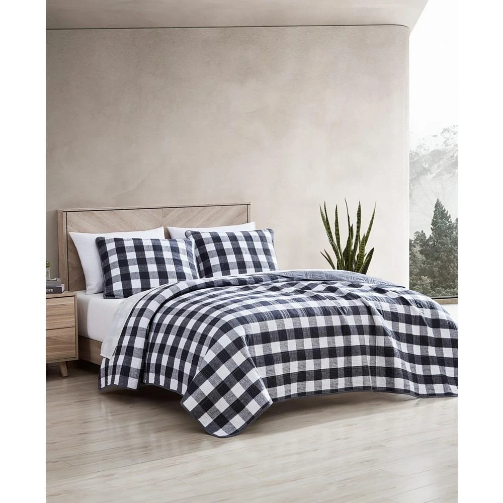 商品Eddie Bauer|CLOSEOUT! Lakehouse 3 Piece Plaid Quilt Set,价格¥812,第2张图片详细描述