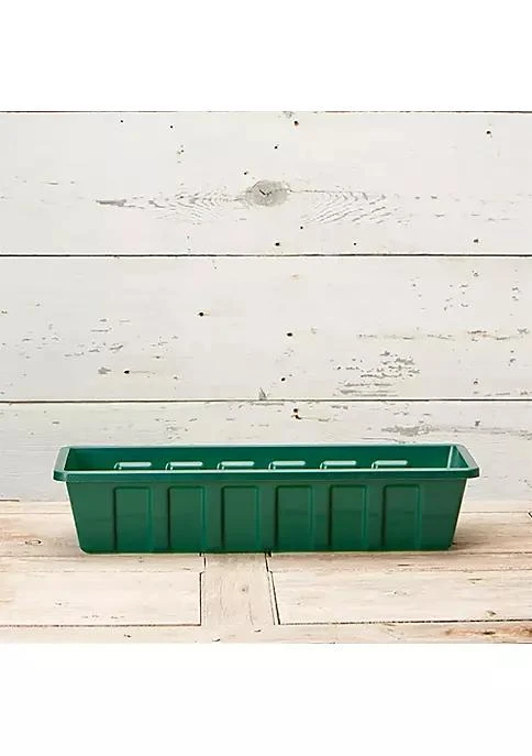 商品Novelty|Novelty Polypro Plastic Hunter Green Flower Box Planter Liner 36 Inch,价格¥185,第3张图片详细描述