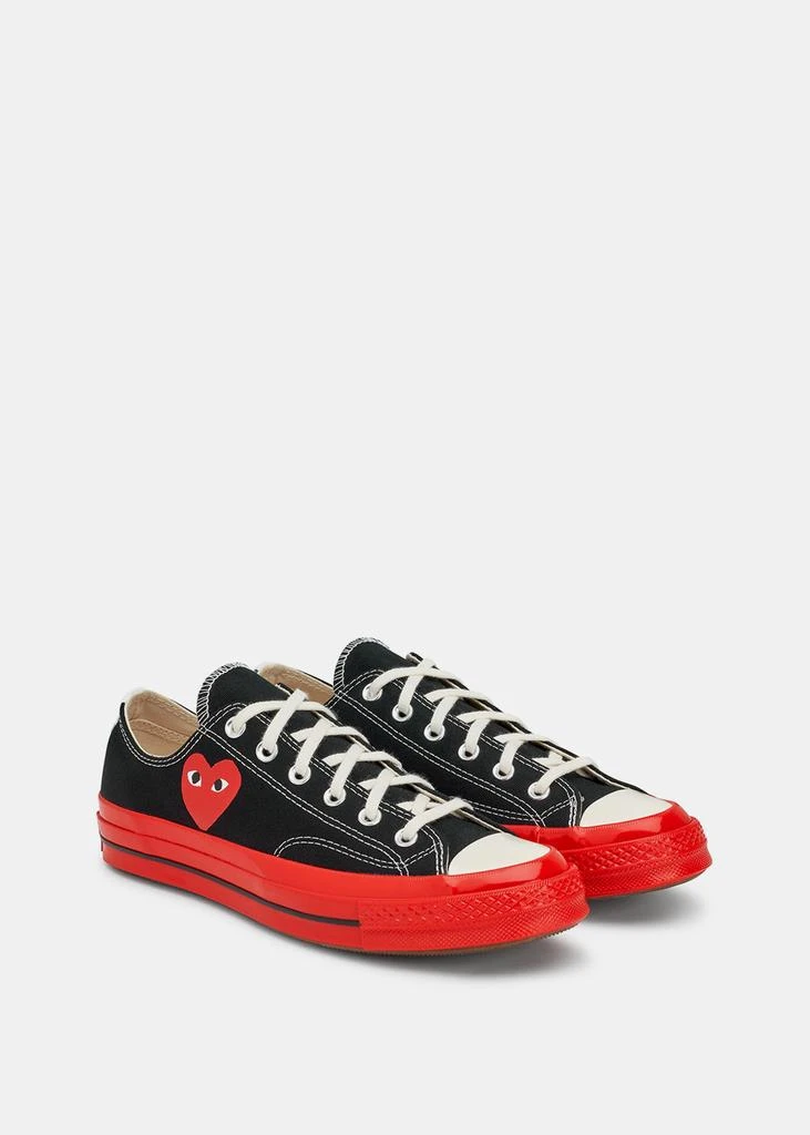 商品Comme des Garcons|Comme des Garçons Play Black & Red Converse Chuck 70 Sneakers,价格¥574,第3张图片详细描述