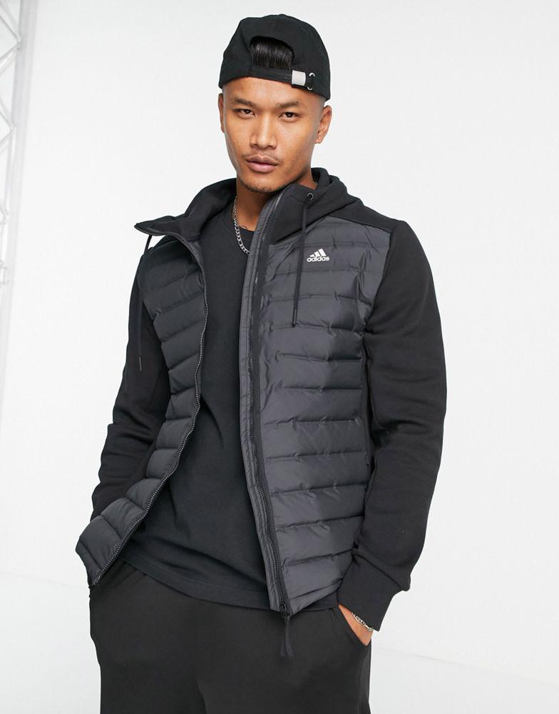 adidas Outdoor Varilite Hybrid jacket in black商品第4张图片规格展示
