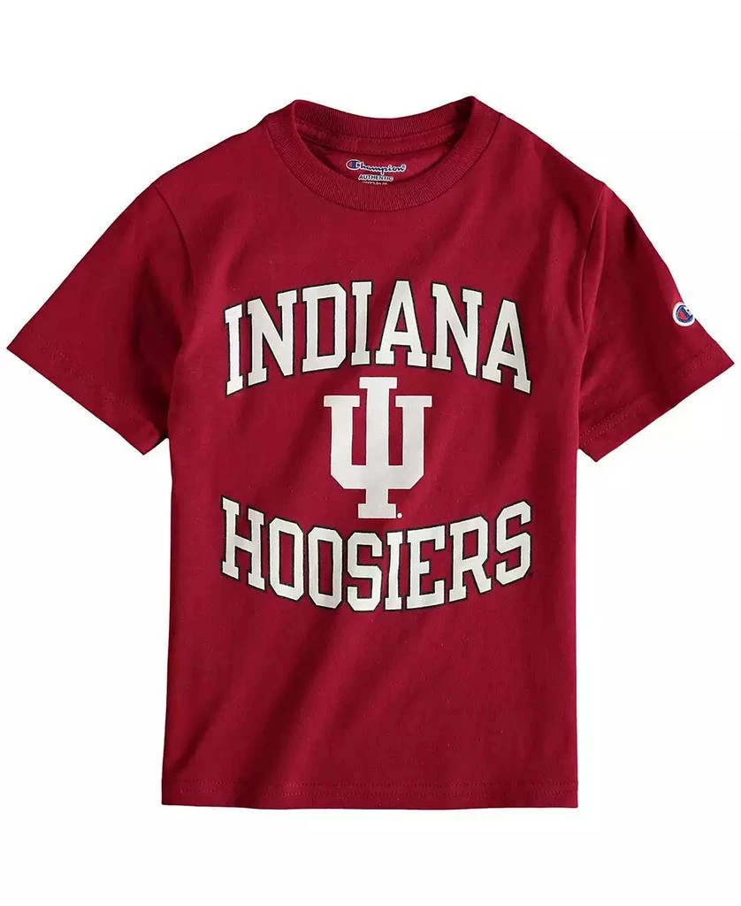 商品CHAMPION|Big Boys and Girls Crimson Indiana Hoosiers Circling Team Jersey T-shirt,价格¥187,第1张图片