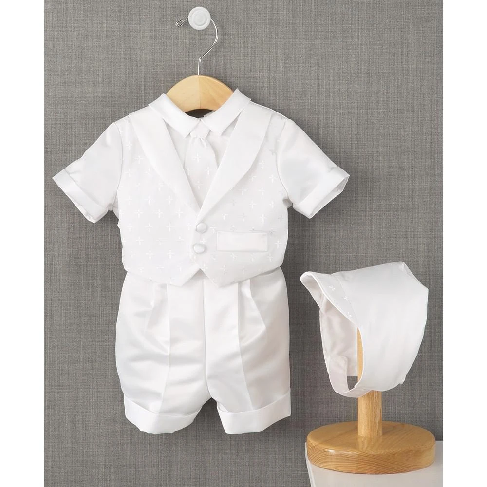 商品Lauren Madison|Baby Boys Cross Dobby Christening Suit,价格¥449,第1张图片