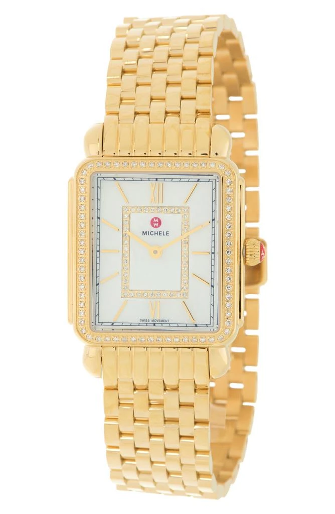 商品Michele|Deco II Diamond Bracelet Watch, 29mm - 0.52ct.,价格¥13504,第1张图片