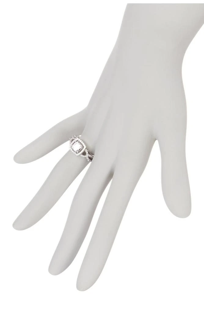 商品Suzy Levian|Sterling Silver Asscher-Cut White CZ Ring,价格¥745,第2张图片详细描述