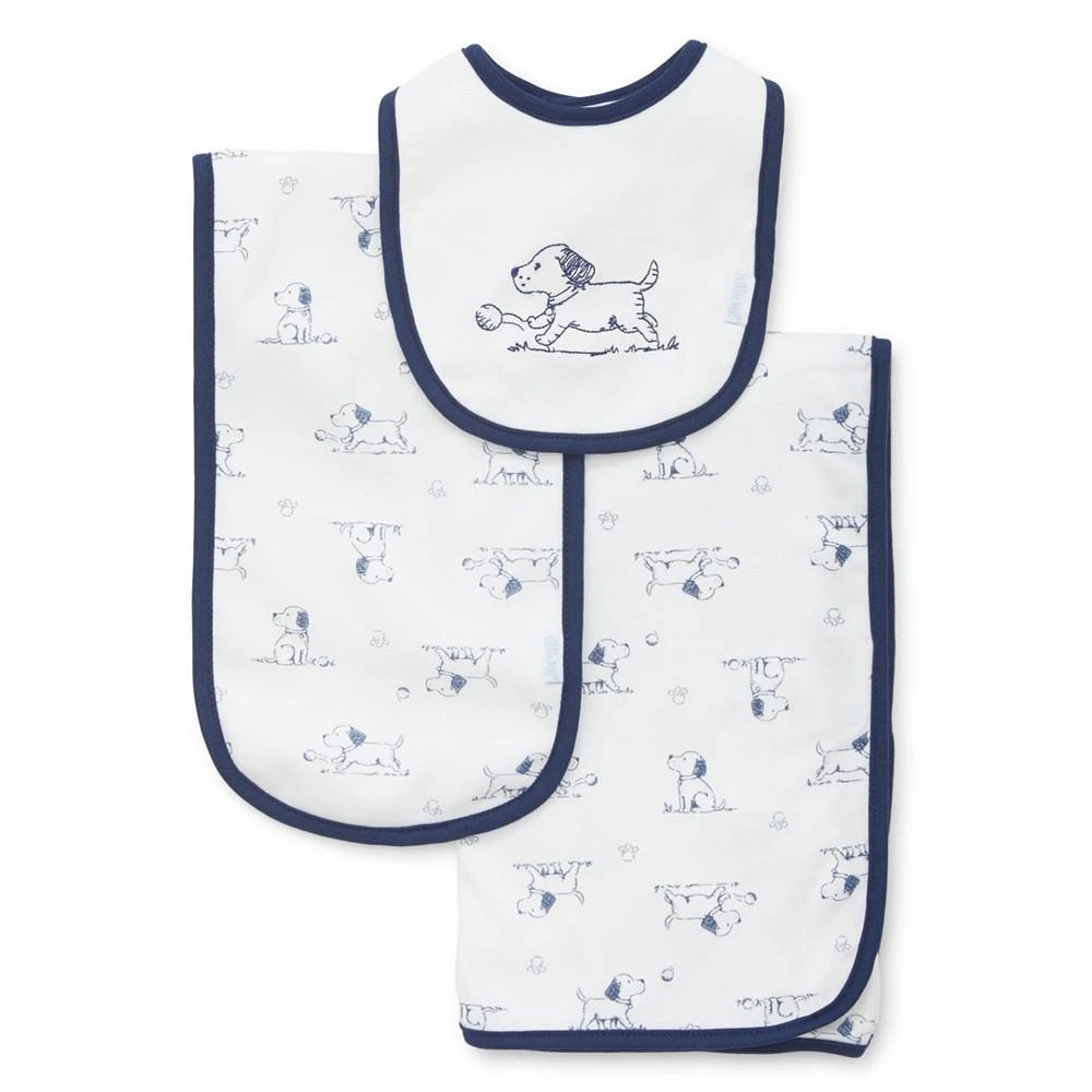 商品Little Me|Baby Boys Cotton Puppy Toile Gift Set, 6 Piece Set,价格¥372,第5张图片详细描述