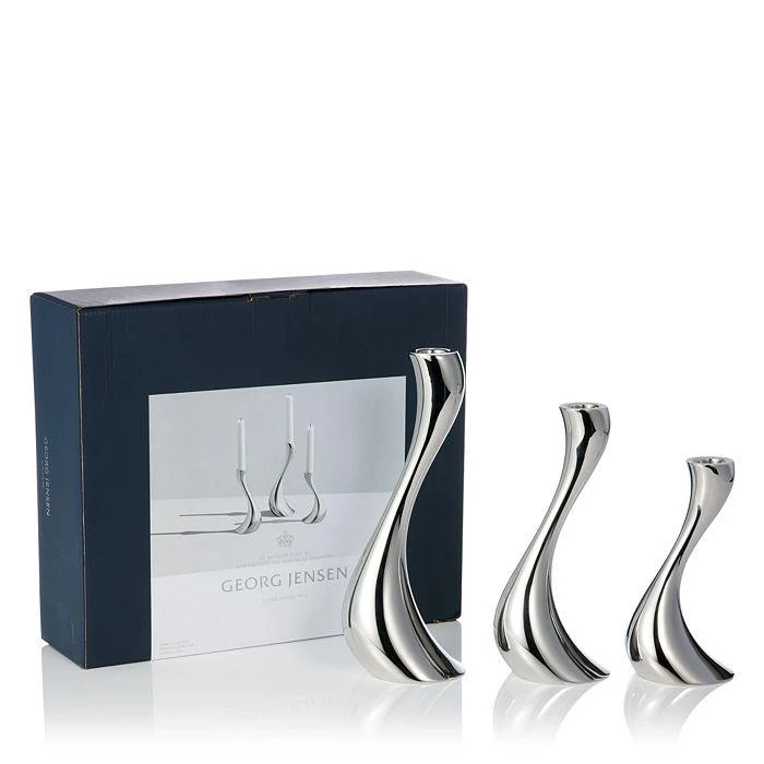 商品Georg Jensen|Cobra Candleholder, Set of 3,价格¥1875,第2张图片详细描述