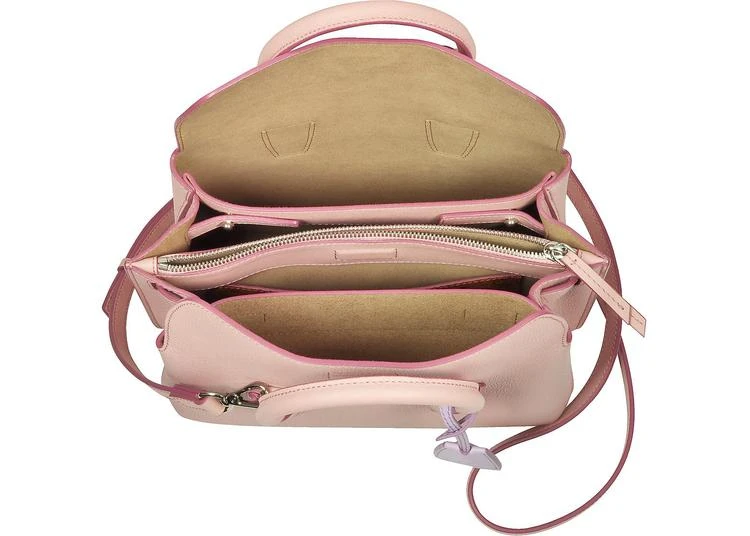 商品MCM|MCM Milla 粉腮红色皮革迷你手提包,价格¥5370,第4张图片详细描述