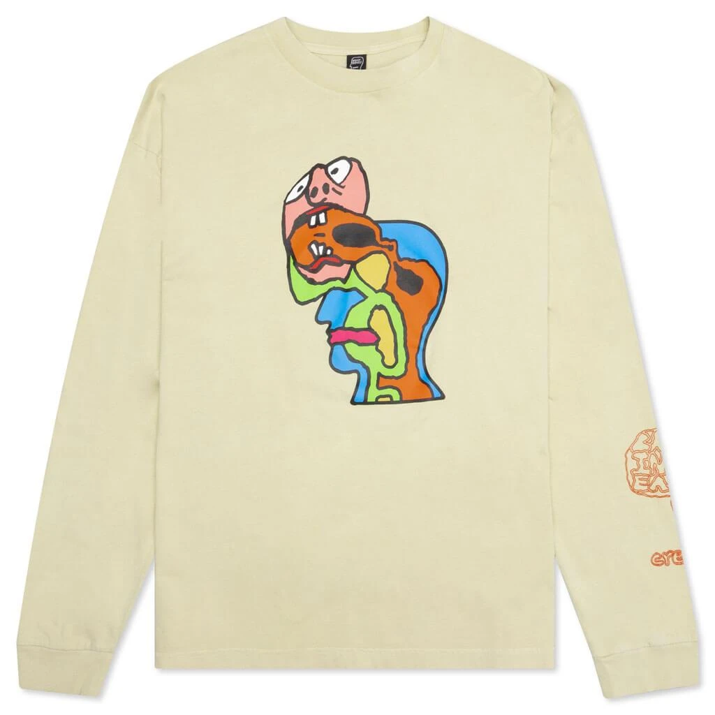 商品Brain Dead|Brain Dead Brain Eater L/S Tee - Natural,价格¥244,第1张图片