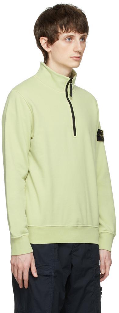 商品Stone Island|Green Cotton Sweater,价格¥2610,第4张图片详细描述