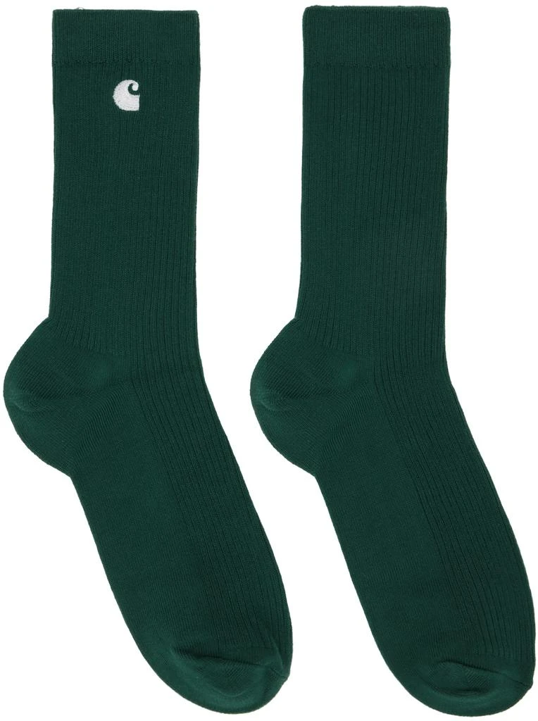 商品Carhartt WIP|Two-Pack Green Madison Socks,价格¥286,第2张图片详细描述