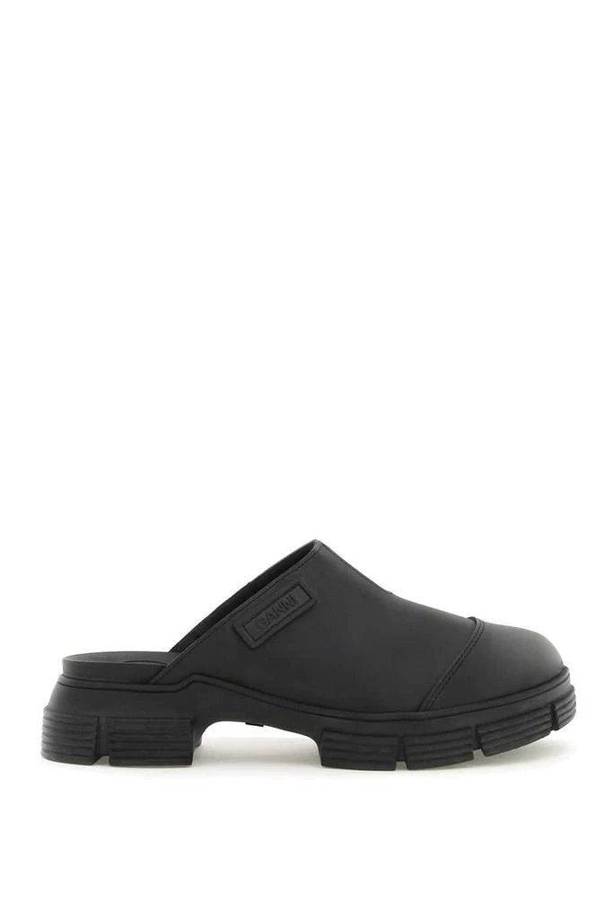商品Ganni|Ganni recycled rubber city mules,价格¥1148,第1张图片