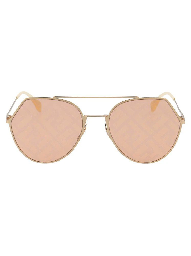商品Fendi|Fendi Eyewear FF Monogram Aviator Sunglasses,价格¥1752,第1张图片