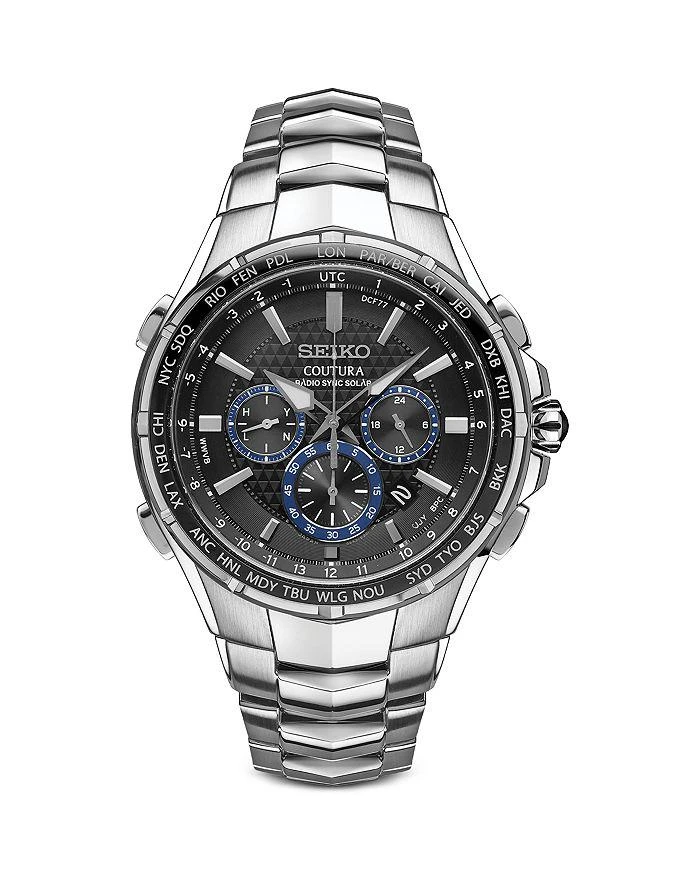 商品Seiko|Seiko Coutura Solar Chronograph, 44.5mm,价格¥4433,第1张图片详细描述