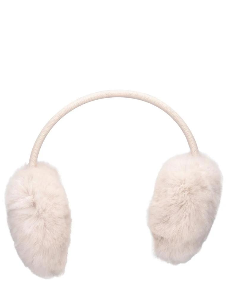 商品Yves Salomon|Wool & Cashmere Earmuffs W/ Fur,价格¥385,第1张图片