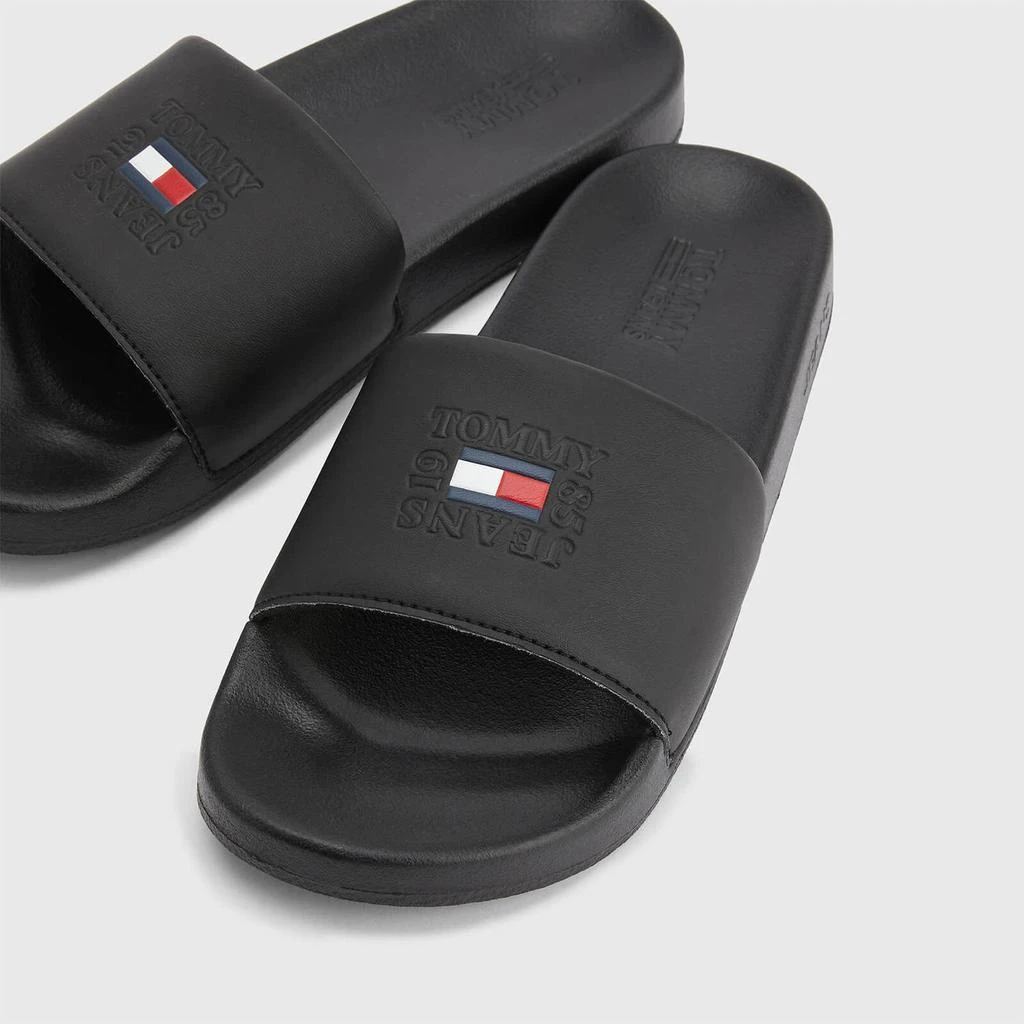 商品Tommy Jeans|TOMMY JEANS WOMEN'S PRINTED POOL SLIDE SANDALS - BLACK,价格¥228,第5张图片详细描述