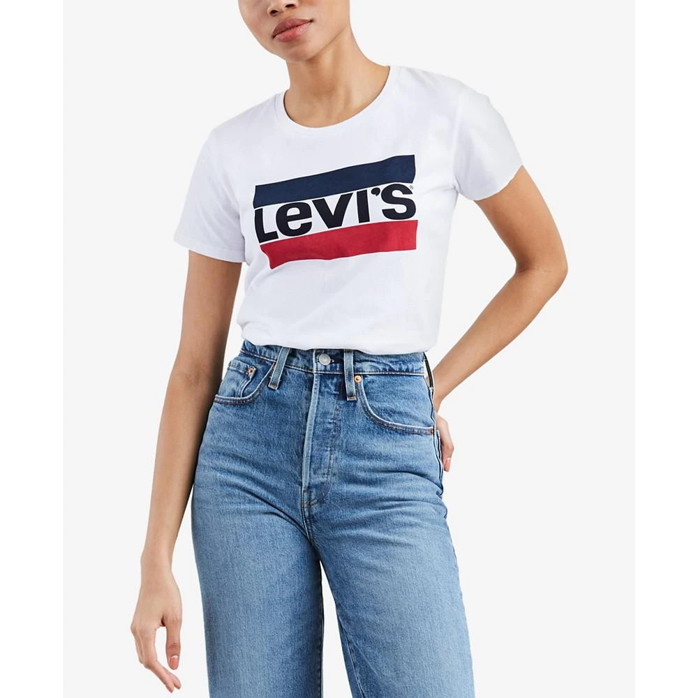 商品Levi's|Women's Perfect Graphic Logo Cotton T-Shirt,价格¥217,第1张图片