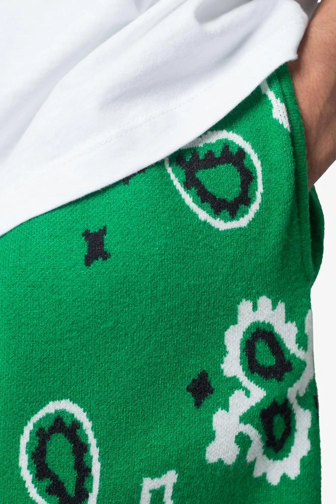 Paisley Knit Shorts - Green 商品