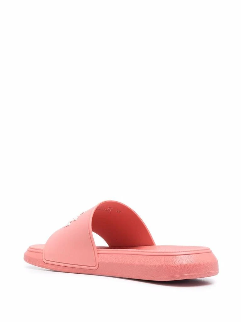 商品Alexander McQueen|ALEXANDER MCQUEEN - Oversized Logo Pool Slides,价格¥1320,第4张图片详细描述