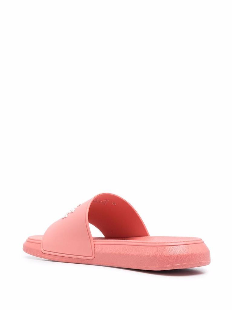 商品Alexander McQueen|ALEXANDER MCQUEEN - Oversized Logo Pool Slides,价格¥1281,第6张图片详细描述