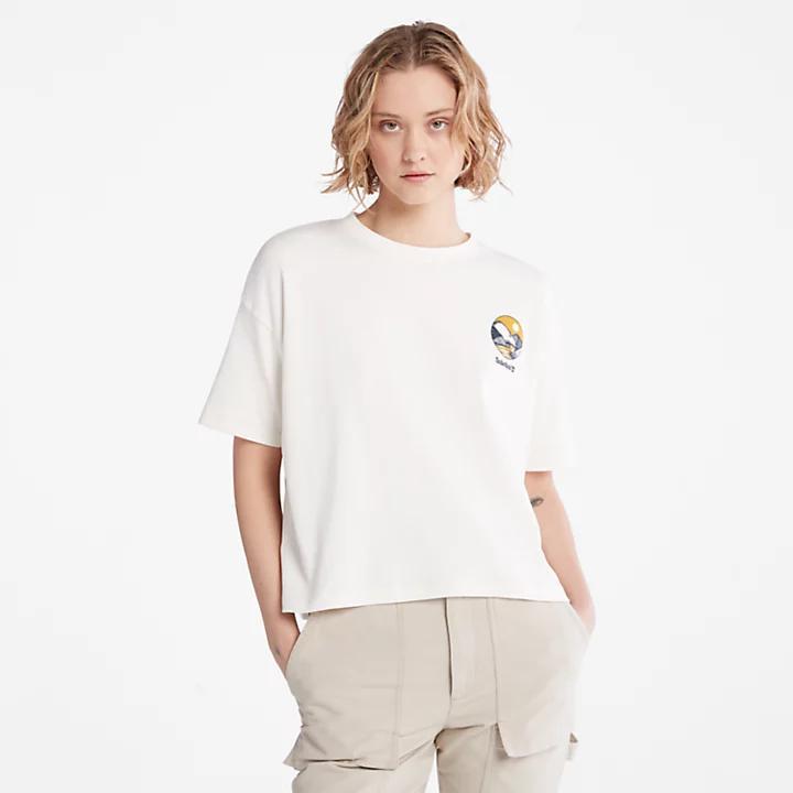 商品Timberland|TimberFresh™ Graphic T-Shirt for Women in White,价格¥369,第1张图片