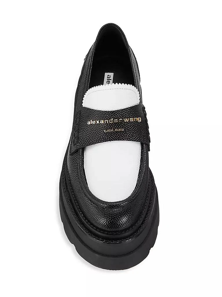 商品Alexander Wang|Carter Leather Platform Loafers,价格¥3576,第5张图片详细描述