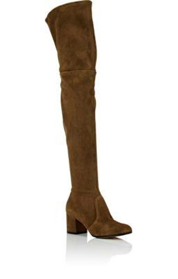 商品Gianvito Rossi|Suede Over-The-Knee Boots,价格¥16331,第2张图片详细描述