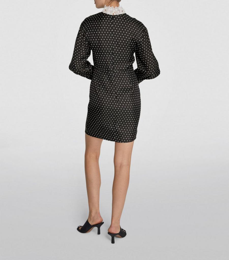 Polka Dot Print Mini Dress商品第3张图片规格展示