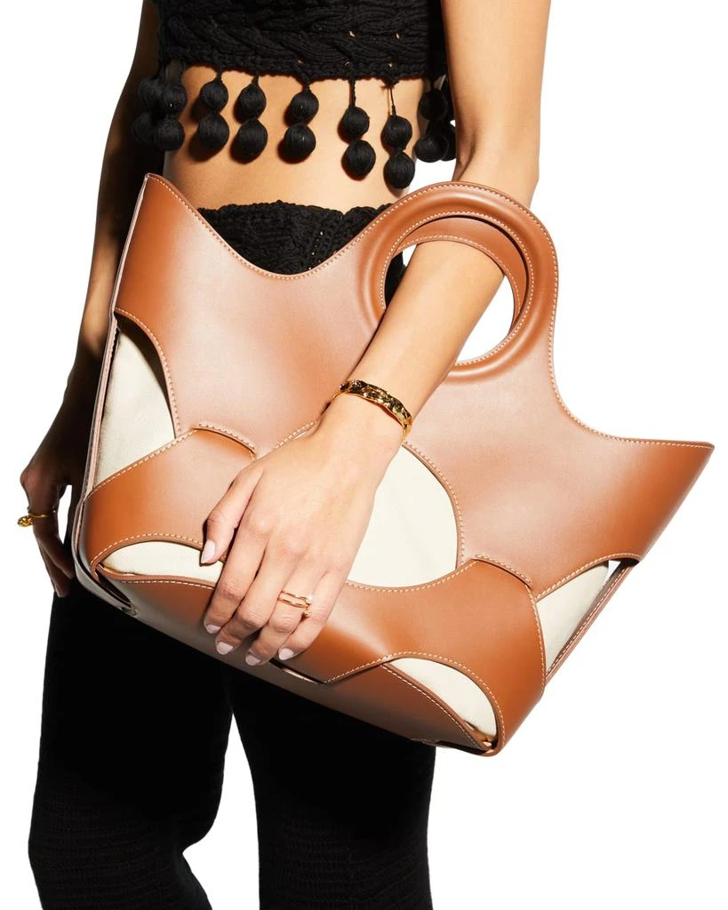 商品Hereu|Onada Cutout Leather Top-Handle Bag,价格¥4180,第5张图片详细描述