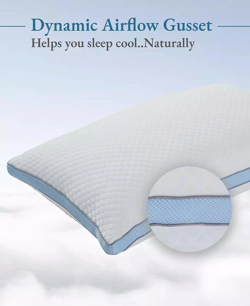 Luxury Bed Pillow for Sleeping, Adjustable Memory Foam, Medium-Firm by 商品