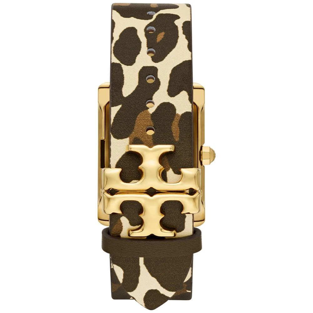 商品Tory Burch|Women's The Eleanor Animal Print Leather Strap Watch 24mm,价格¥1547,第3张图片详细描述