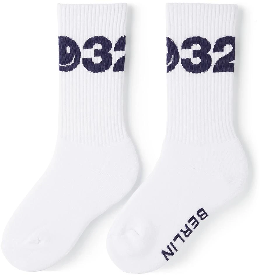 商品032c|SSENSE Exclusive Kids White Logo Socks,价格¥66,第2张图片详细描述