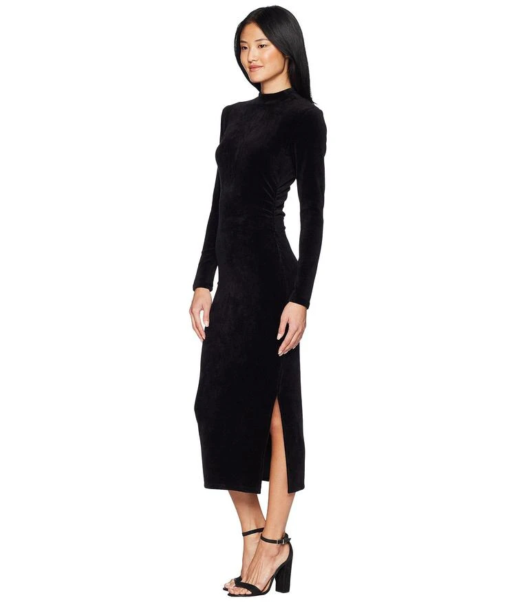 商品Juicy Couture|Track Stretch Velour Mock Neck Midi Dress,价格¥292,第2张图片详细描述