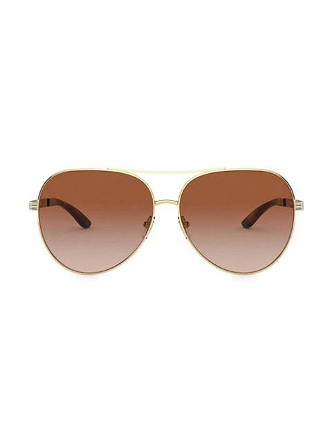 商品Tory Burch|59MM Aviator Sunglasses,价格¥1440,第1张图片